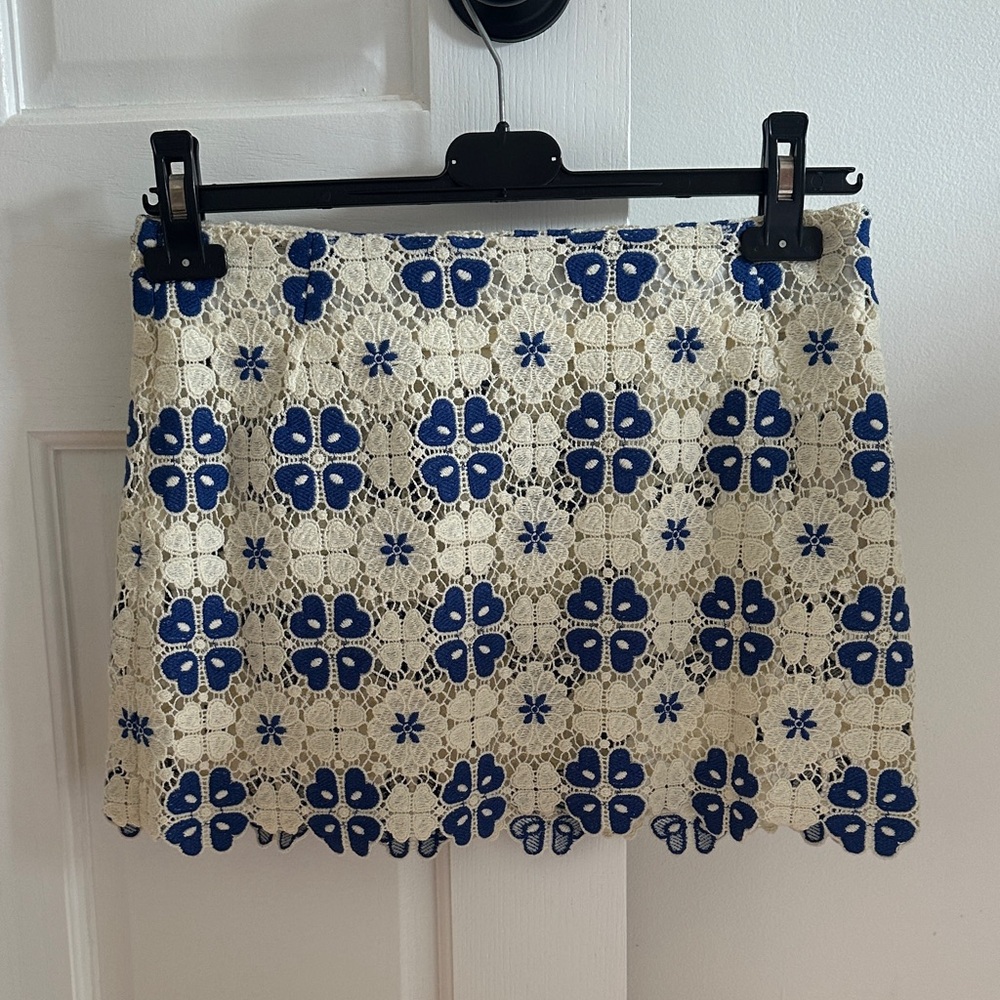 KITH Avena mini skirt crochet lace
